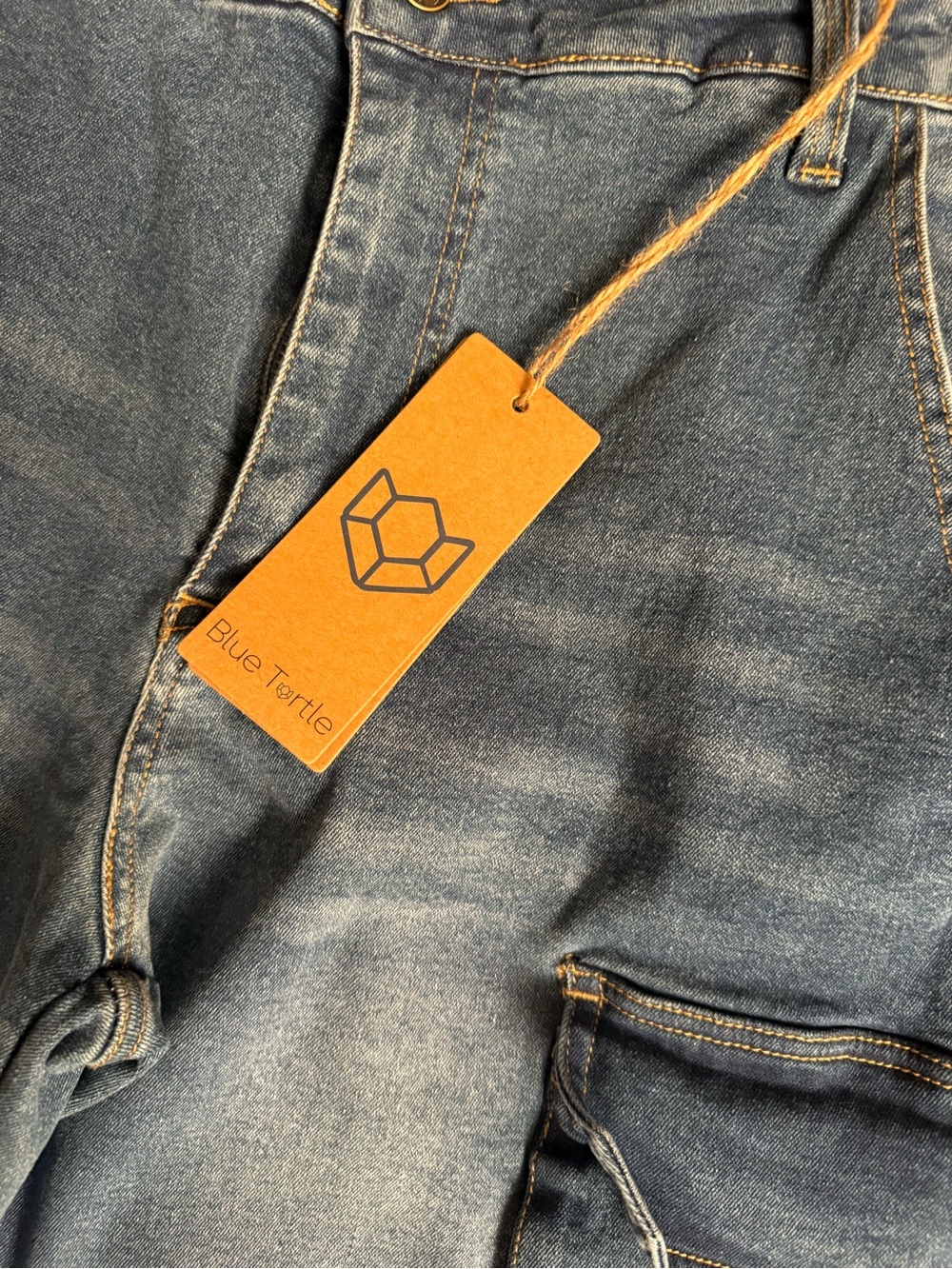 High Rise Super Stretch Cargo Jeans - Picture 7 of 8